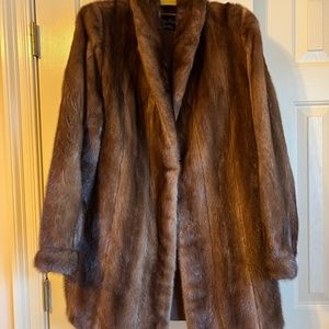 Mink coat, stroller length